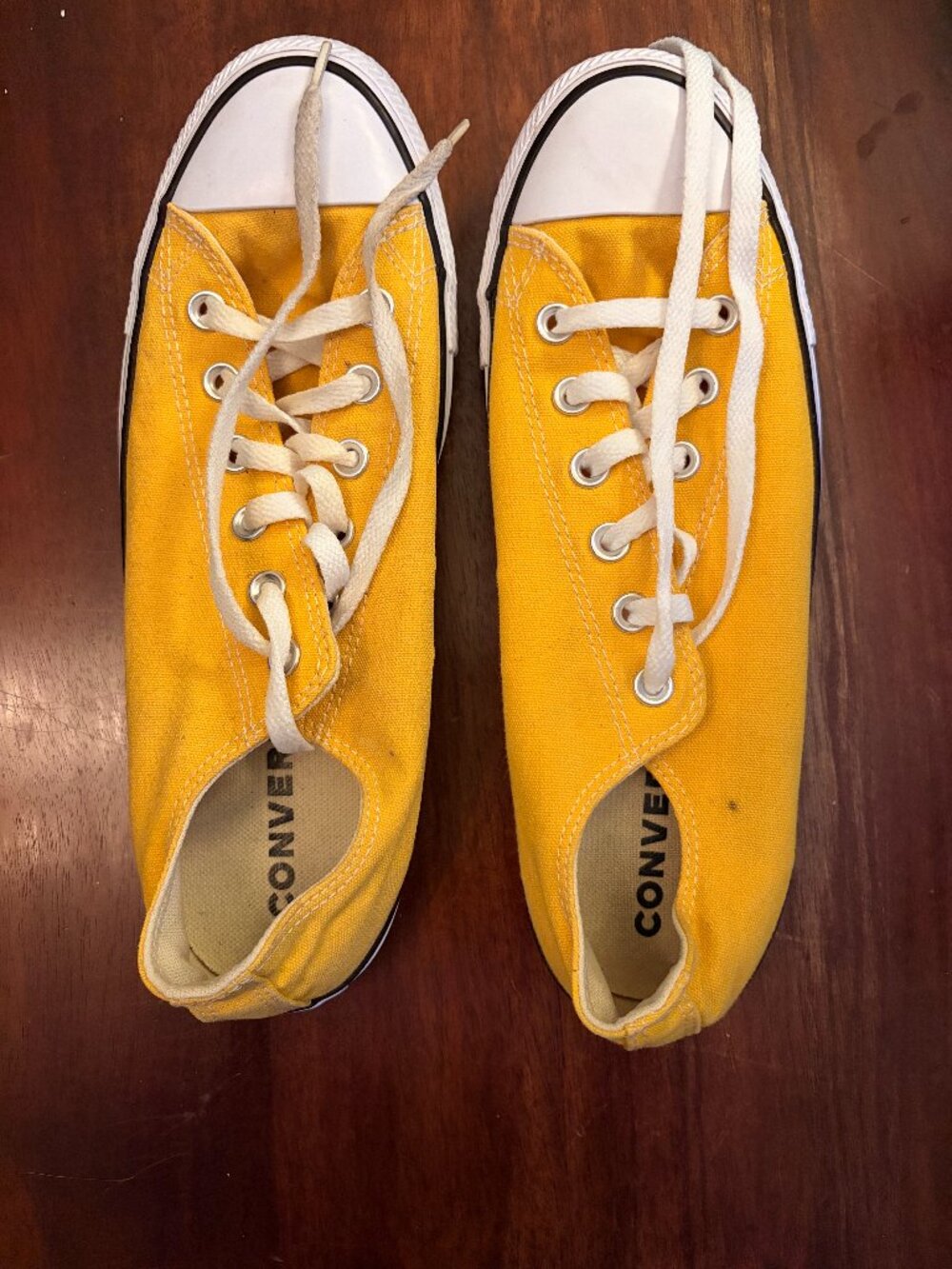 Lemon Yellow Converse All-Star Tennis Shoes